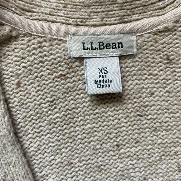- L.L. Bean - Beige Long Open Cardigan - Picture 5 of 8
